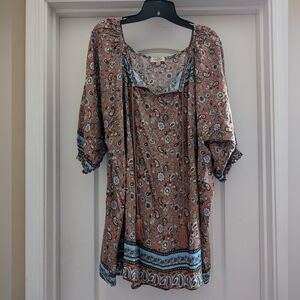 GigiO Plus+ Peasant Top Size 2XL